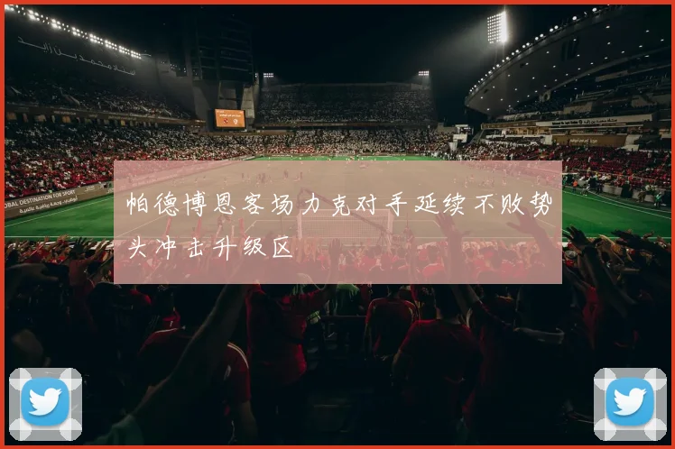 帕德博恩客场力克对手延续不败势头冲击升级区